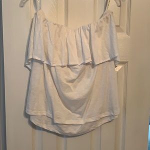 White off the shoulder top